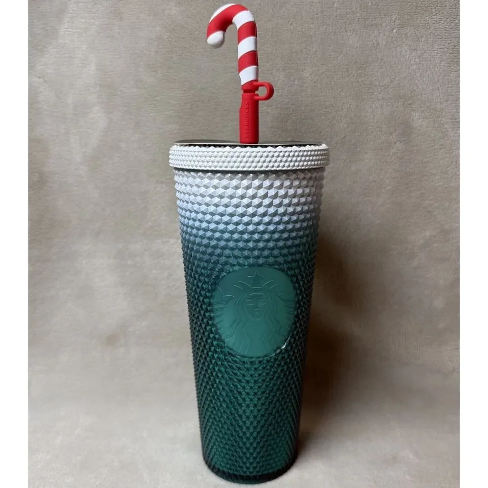 Starbucks Disney Parks Mickey Mouse Holiday Christmas Tumbler Cup Straw NEW 2023